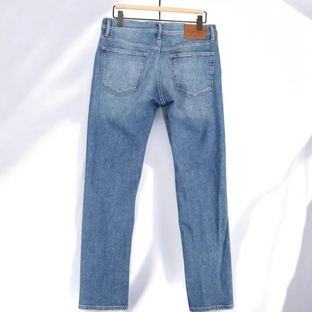 Rising Sun & Co Mens Repreve Slim Fit RCore Jeans 29x34 Light Blue Denim NEW